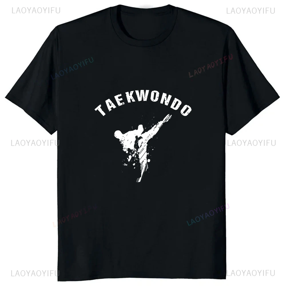 Kawaii Taekwondo Printed Graphic Korea Style Women TShirt Cotton Casual Fashion Streetwear Man T-shirt Hipster Breathe Soft Tee image 6