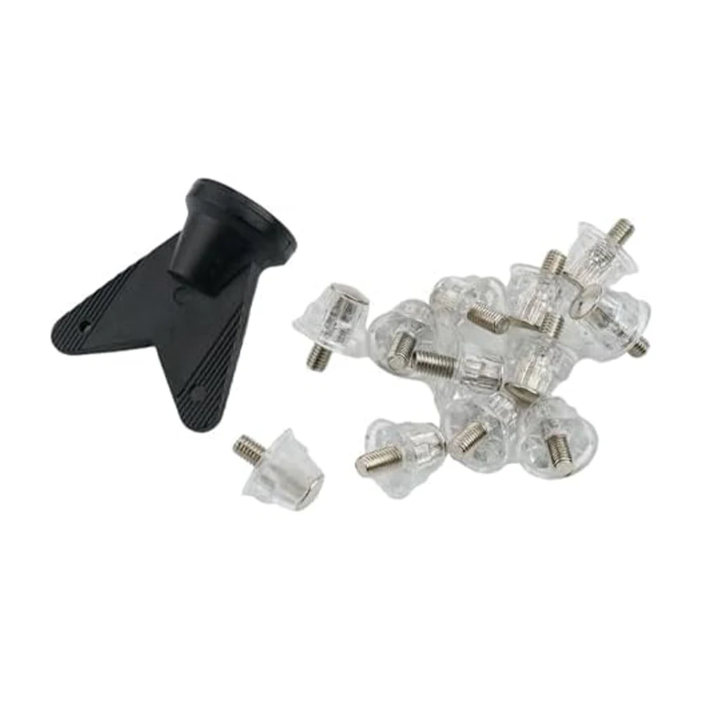 12pcs Soccer Shoe Replacement Cleat Kit With M5 Screws In 15mm/18mm/13mm/16mm Football Shoe Nails Accessories