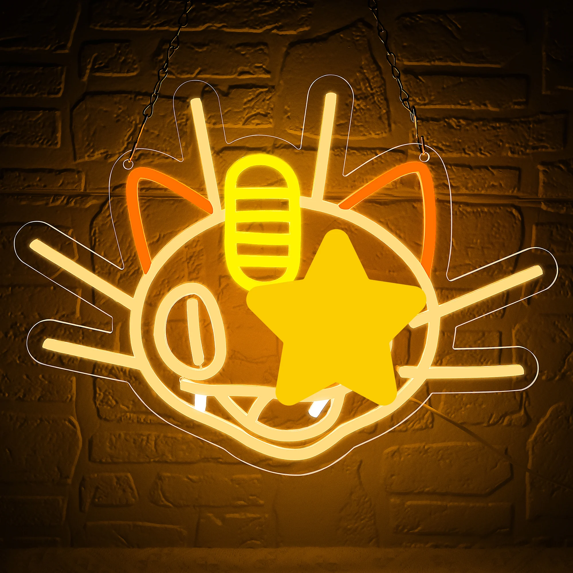 

Неоновые вывески Monster Game для декора стен, светодиодные неоновые светильники Monster Cat для любителей видеоигр, уникальный подарок для фанатов Monster Game