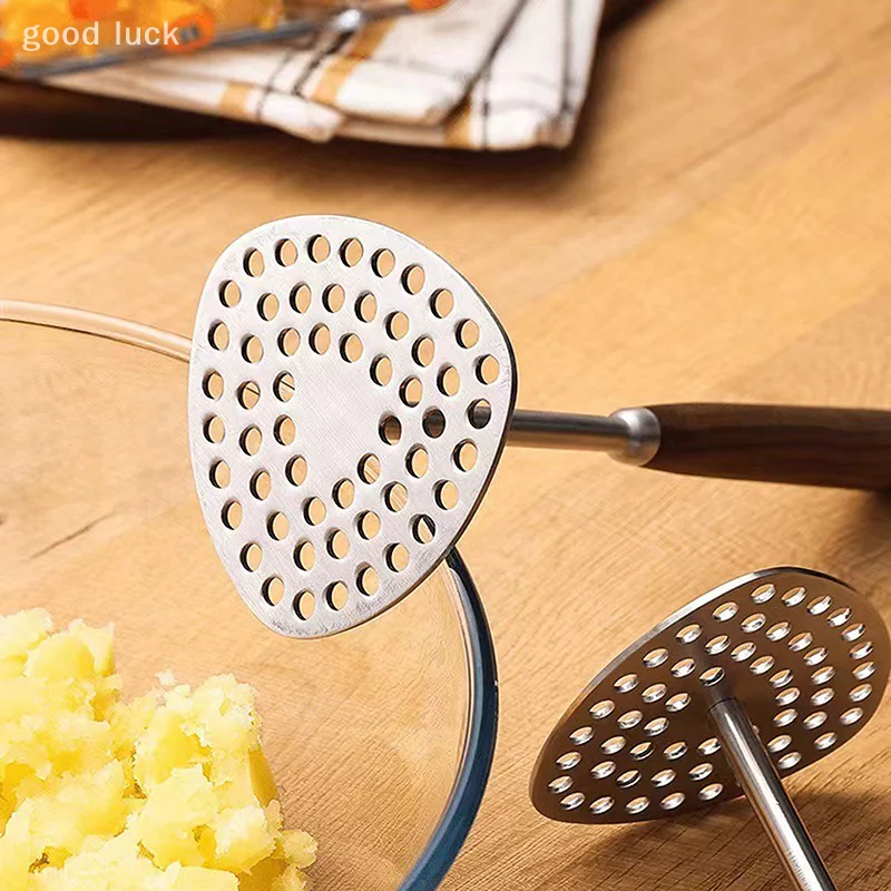 Trituradores de patatas de acero inoxidable, triturador de arroz, puré, patata dulce púrpura, rallador de calabaza, herramientas, trituradora, accesorios de cocina