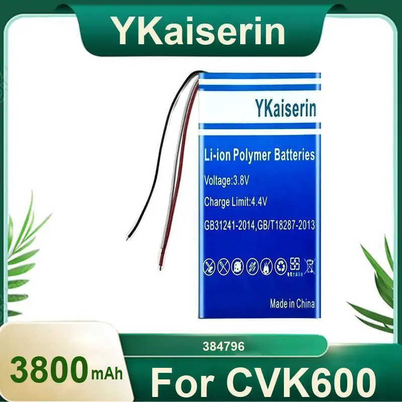 

Прочный аккумулятор мобильного телефона 384796 для CVK600 3800 мАч