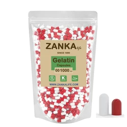 Wholesale Red-White Empty Gelatin Capsules Szie 00 0 1 2 3 Joined Separated Gelatin Capsules