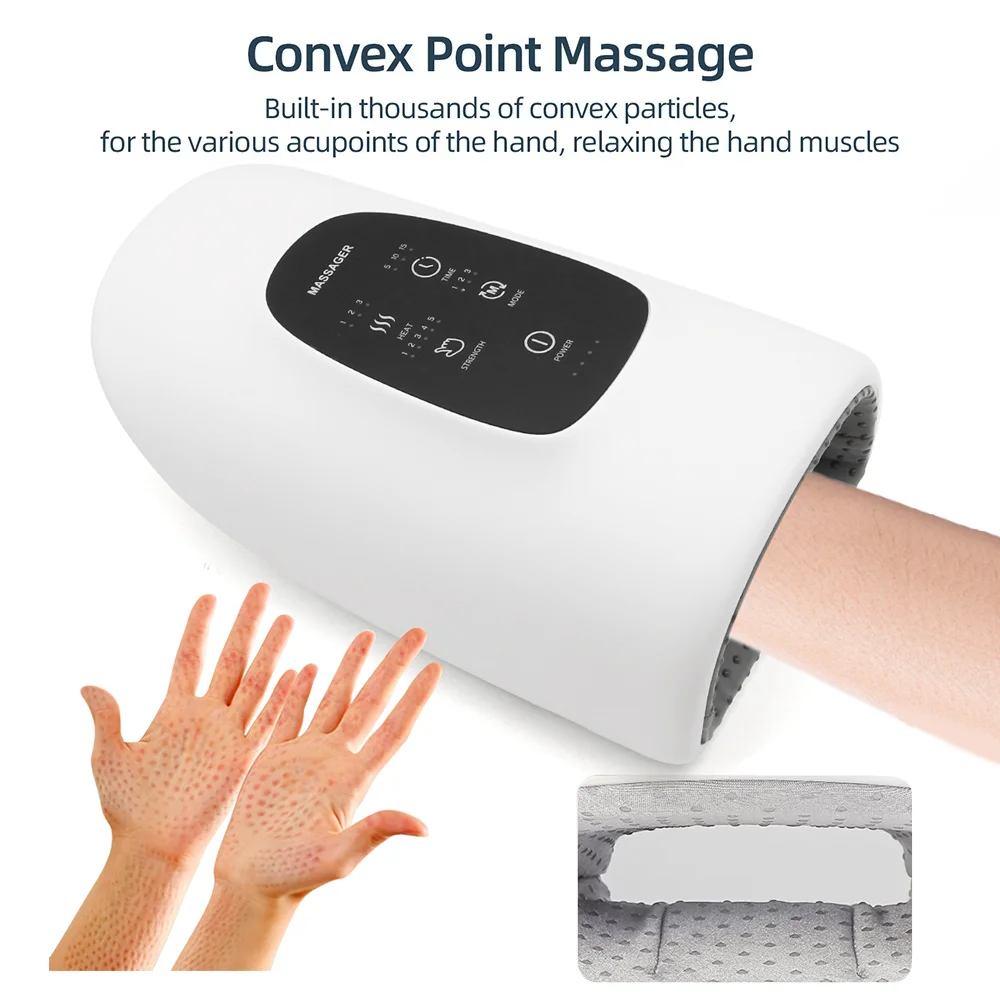 

Беспроводной электрический массажер для рук, массажер шиацу, регулируемая функция нагрева для рук, артрита, облегчения боли, онемения