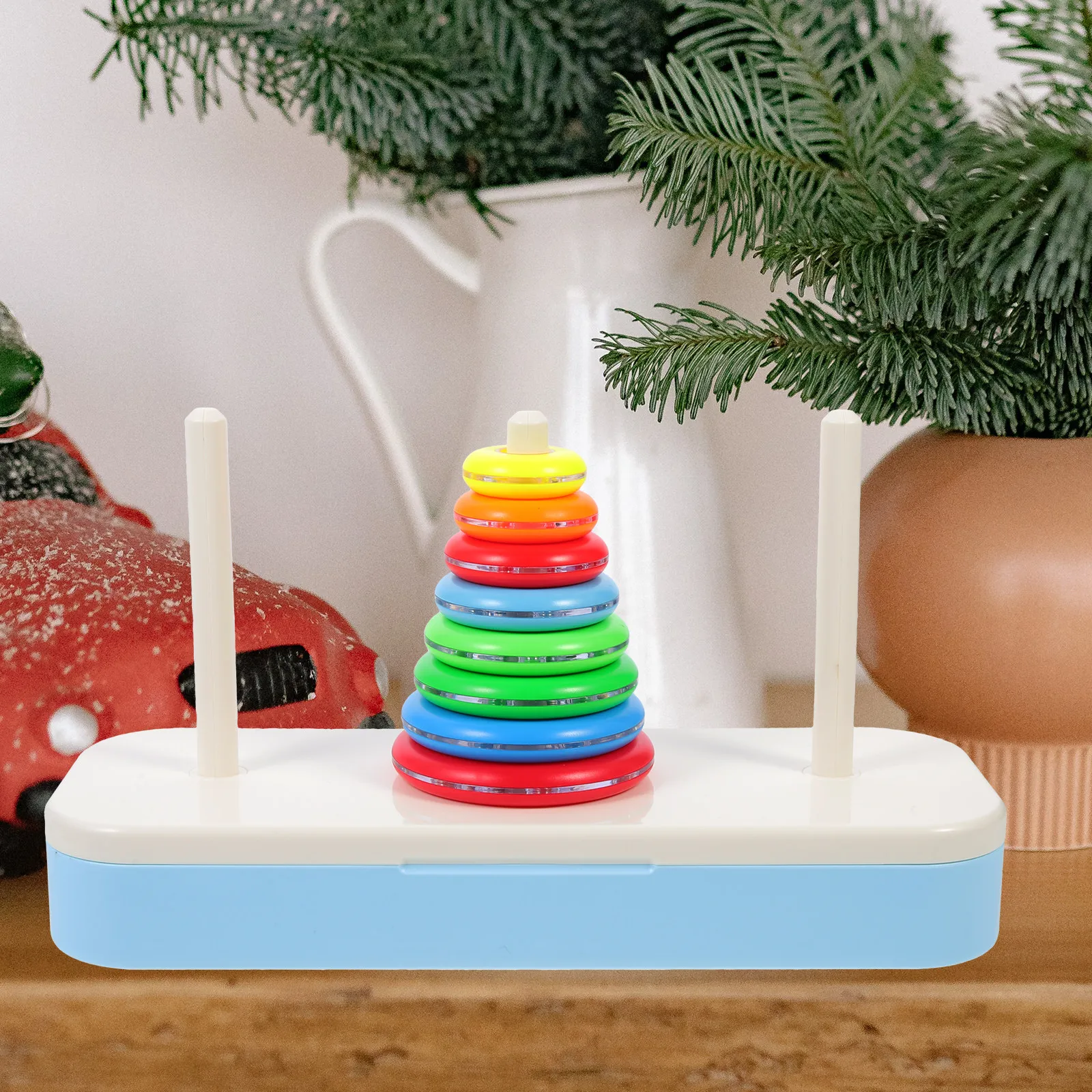 

Набор развивающих блоков-пирамидок для раннего развития: башня-замок, дорожные кубики для малышей, развивающие познавательные способности