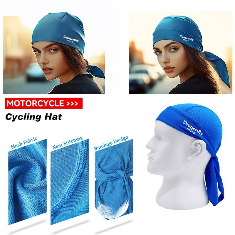 

Бандана для езды на мотоцикле, Воздухопроницаемая сетчатая, Влагоотводящая, с воздушным потоком