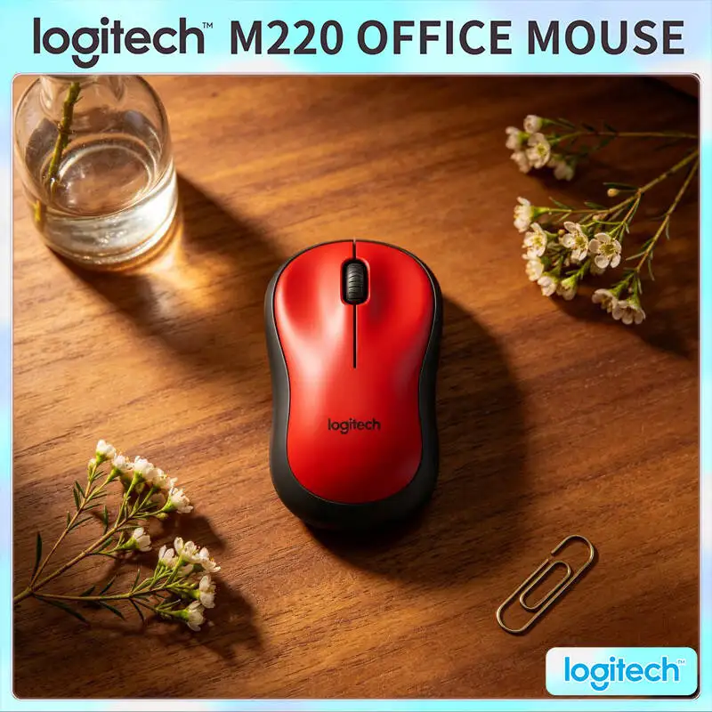 

Logitech M220 SilentTouch Wireless Mouse 18-Month Battery 2.4GHz Link 10m Range PC Mac Laptop Devices Office Home Accessory