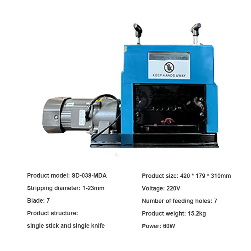 

forElectric Wire Stripping Machine 220V Cable Stripper 60W Copper Peeler For Copper Aluminium Wire Recovery