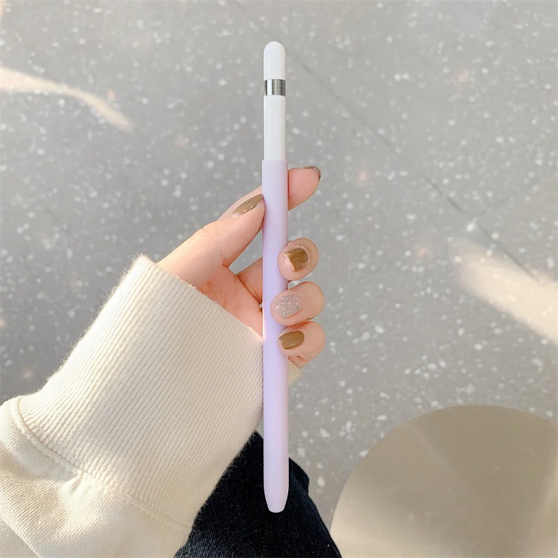Niedliches Federmäppchen für Apple Pencil Pro und Pencil 2. und 1. Generation, Tablet-Stylus-Schutzhülle, weiches Silikon, stoßfest – Detail 8