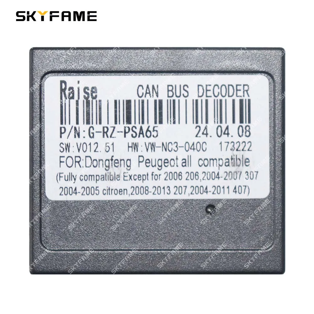 SKYFAME-Adaptador de arnés de cableado para coche, decodificador de caja Canbus de 16 pines para Peugeot 208, 308, 4008, 508, Jumpy 3, Citroen C3,