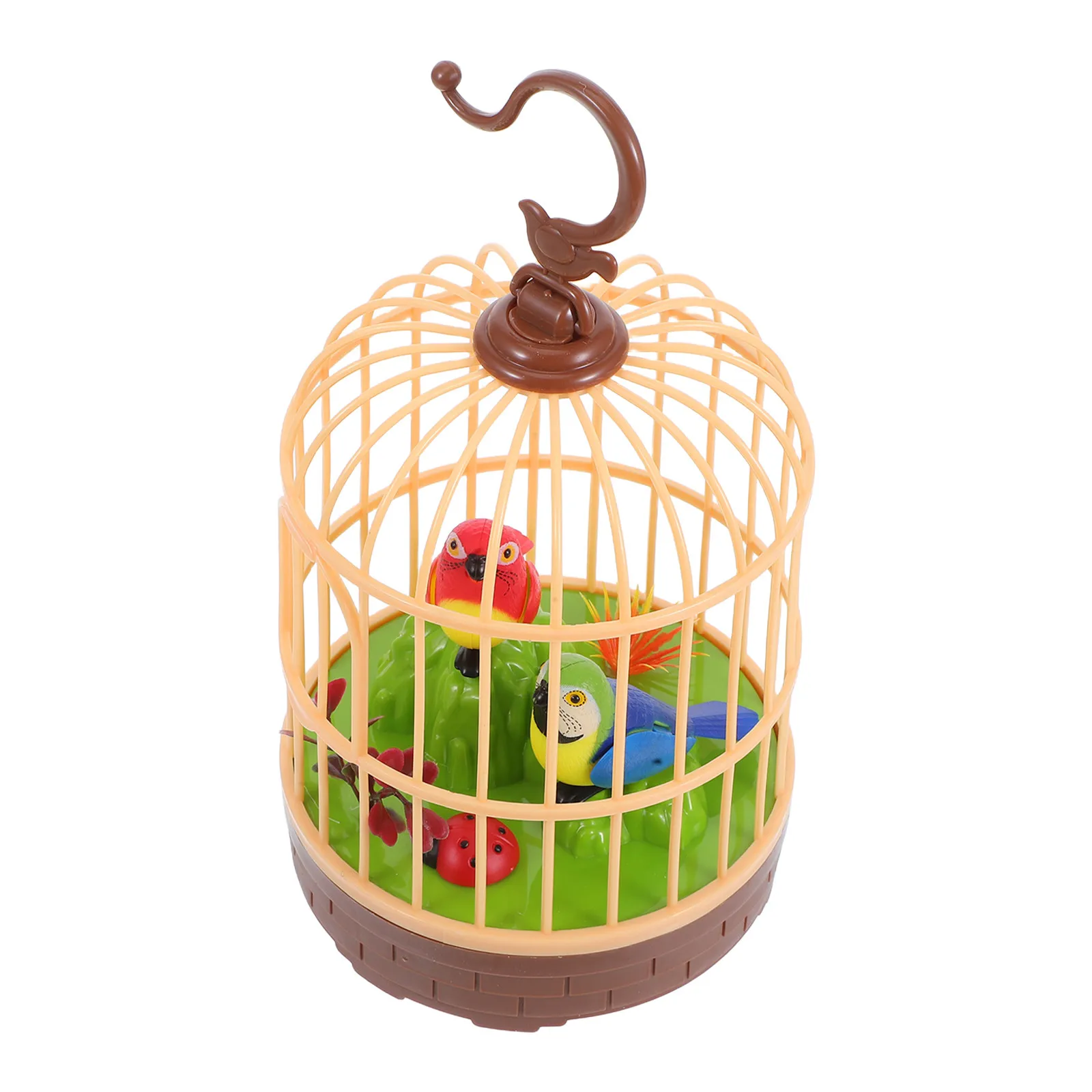

Интерактивная декоративная клетка для птиц с голосовым управлением, реалистичными звуками и движениями, имитирующими пение и распахивание крыльев, для малышей и детей