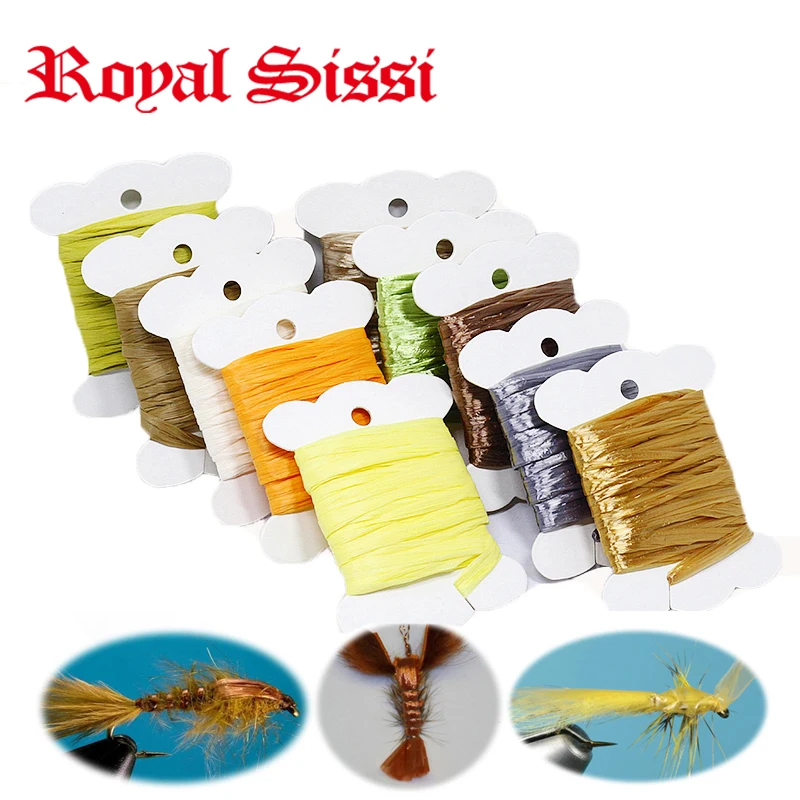 5cards fly tying Swiss Straw total 20meters insect wing case synthetic film tying materials for mayfly wings&stonefly back body