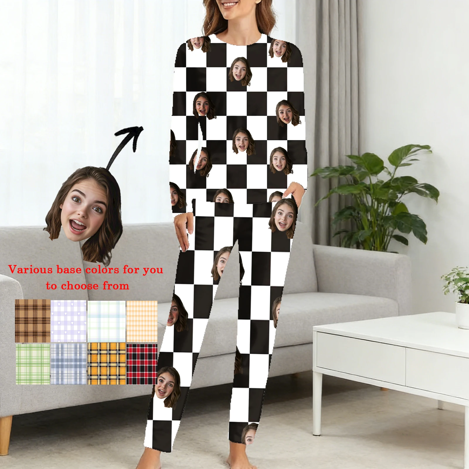 

Custom Pet Face Pajamas Personalized Photo Matching Family PJs