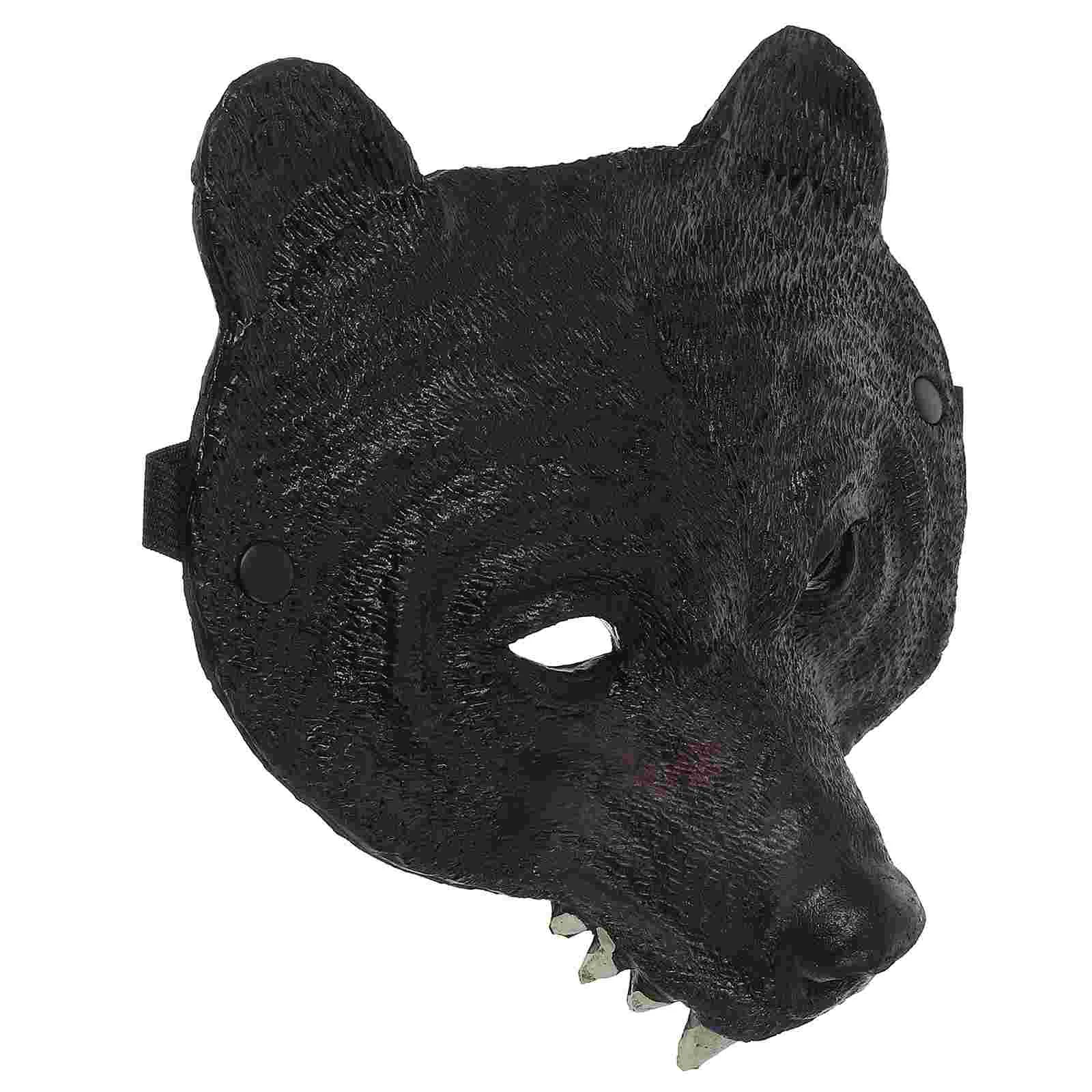 Costumes Black Bear Mask Masks Mardi Gras Bulk Animal Pu Prom Decorations for Party