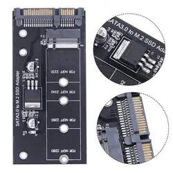 M2 To SATA3 Adapter Card High Efficiency SATA M2.SSD Convert Adapter Card SSD Upgraded SATA 6 Gbps NGFF Adapter