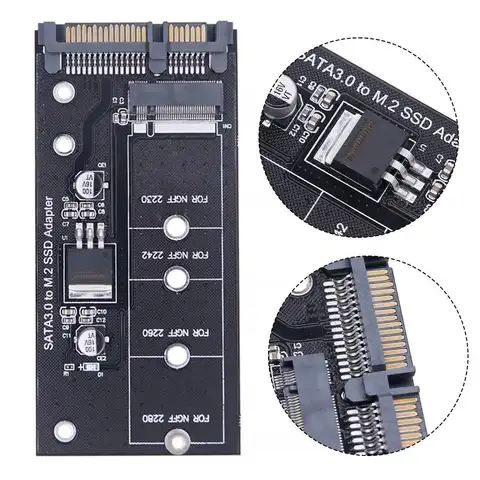 M2 to SATA3 어댑터 카드, 고효율 SATA M2.SSD 변환 어댑터 카드, NVME SSD 업그레이드, SATA 6 Gbps NGFF 어댑터