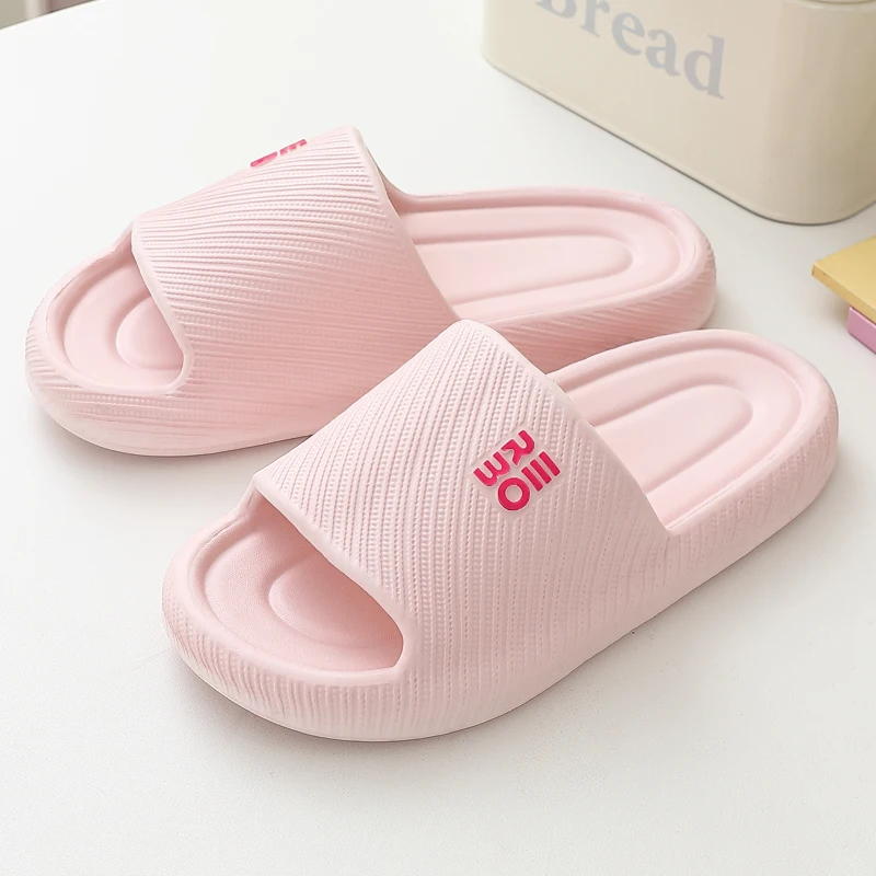 Soft Sole EVA Home Slippers Women Flat Heels Non Slip Indoor Bathroom Slides Woman Lightweight Comfortable Summer Beach Slippers