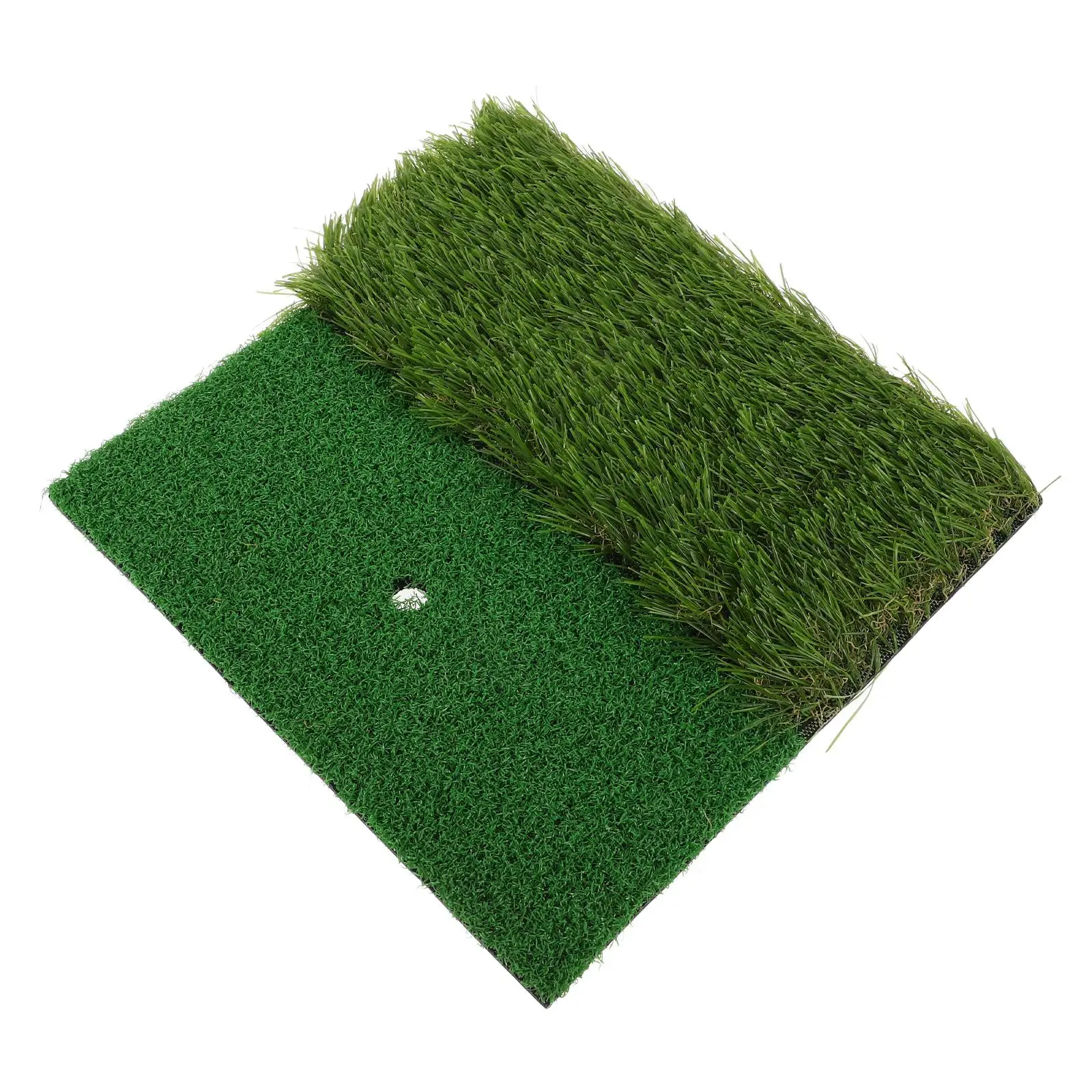 Golf Hitting Mat Two-color Professional Turf Artificial Green Indoor Practice Durable Reusable Training Pad Golf Skills