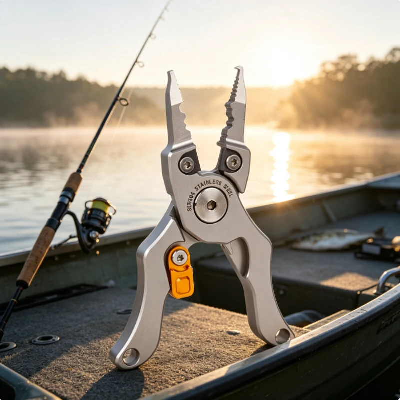 Titanium Alloy Fish Control Pliers Labor-Saving Fish Nose Pliers Convenient Multifunctional Portable Lightweight for Fished Gear