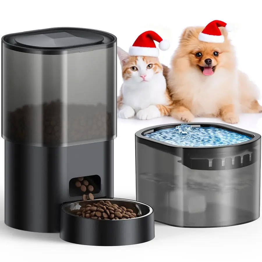 Smart Cat Feeder and Water Fountain with WiFi