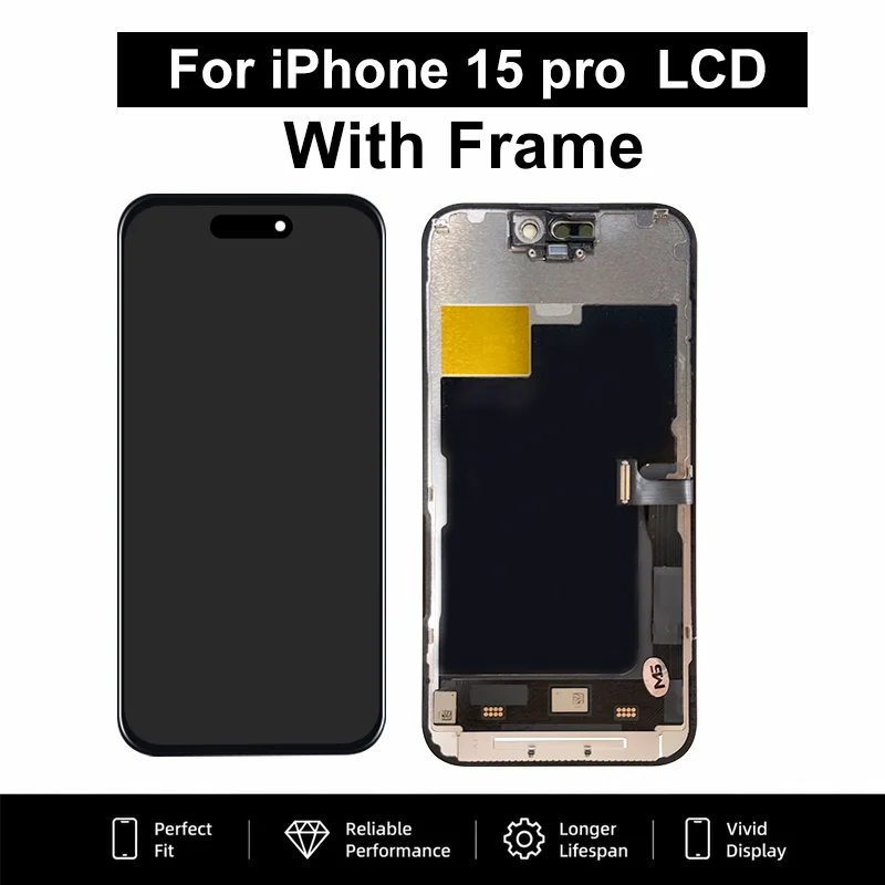 OLED For iPhone 15 LCD 15 Plus Display With 3D Touch Screen Digitizer Incell For iPhone 15 Pro Screen 15 Pro Max Display Repair image 4