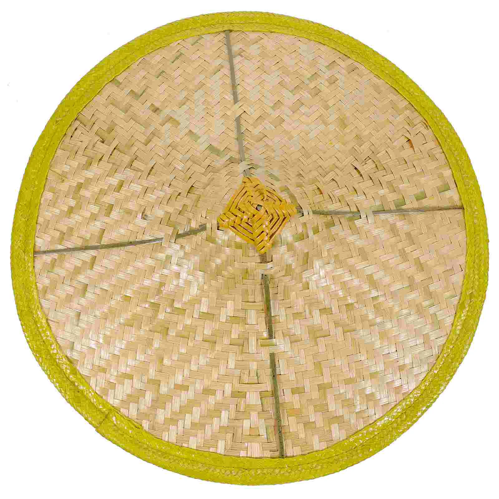 

Bamboo Hat Hats Fishing Aldult Anti-rain Cone Caps Weaving Adult Rice Child for Proof Chinese