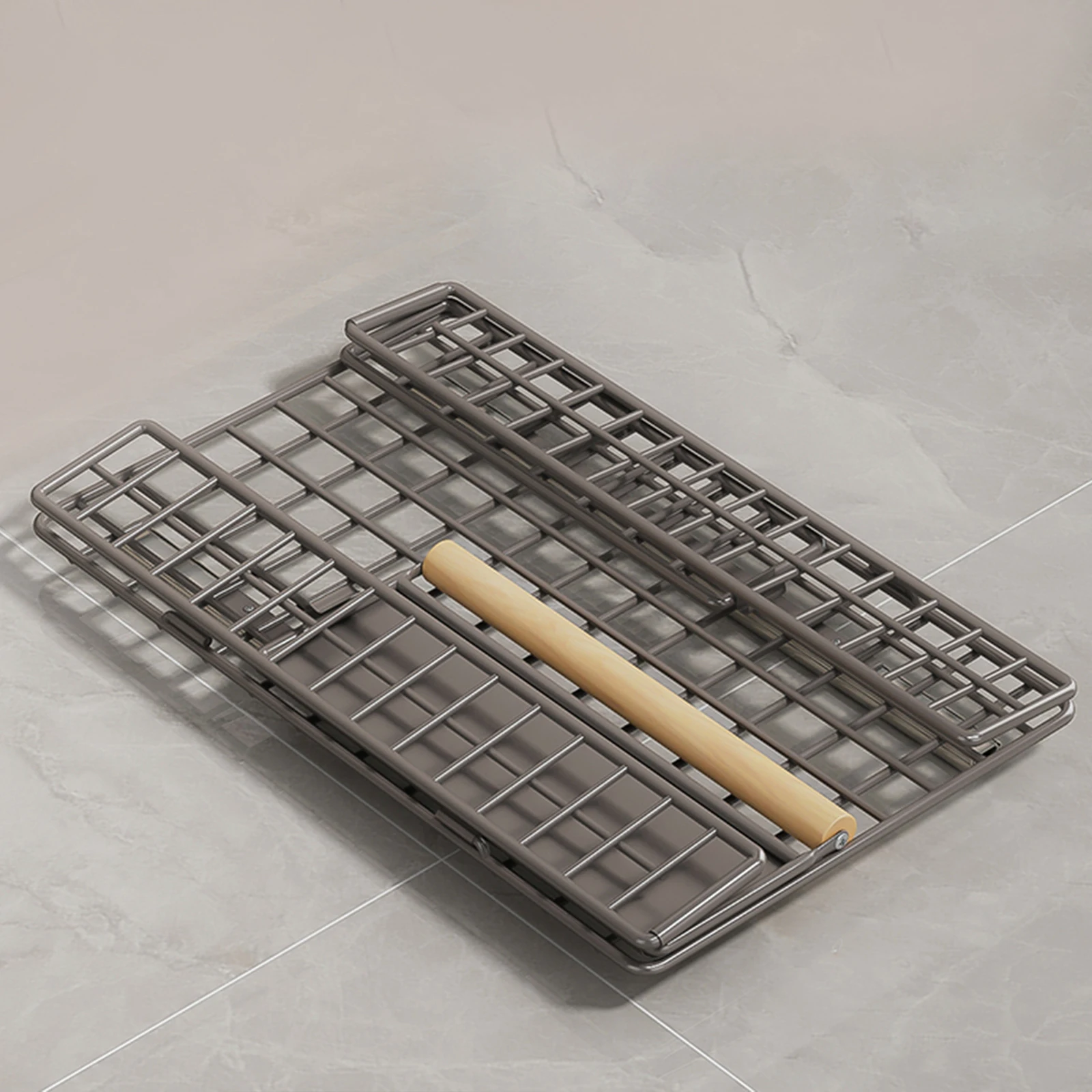 Drawer Pull Out Metal Cabinet Organizer, Space Saving Kitchen Storage Rack, Easy Installation, No Drilling Required