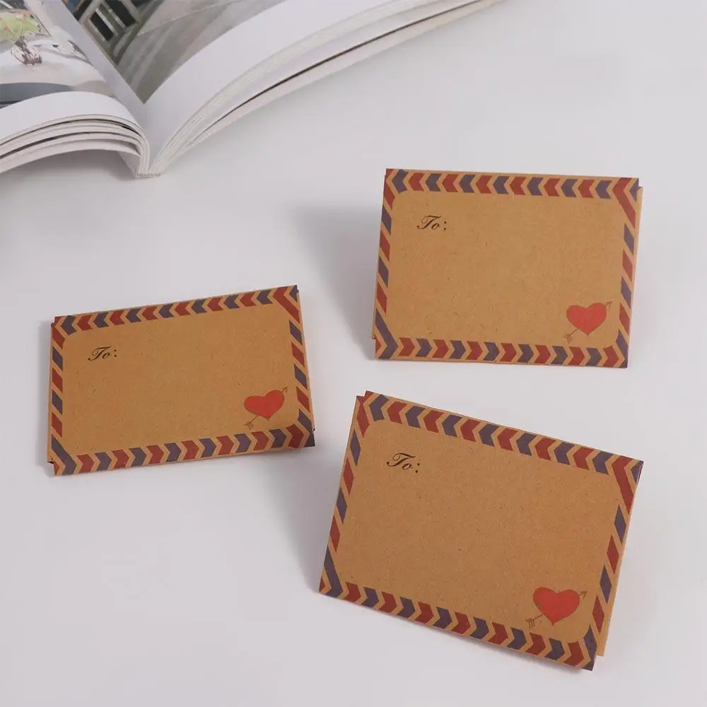 Image 6: Bloc-notes créatif en papier kraft pour l'école et le bureau, bloc-notes mémo, enveloppe