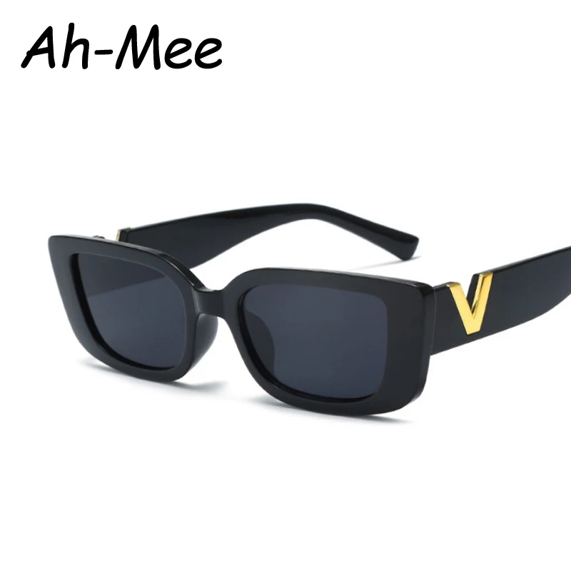 Schutzbrille Mode Rechteck Sonnenbrille Frauen Vintage Kleine Rahmen Sonnenbrille Damen Klassische Schwarze Quadratische Brillen