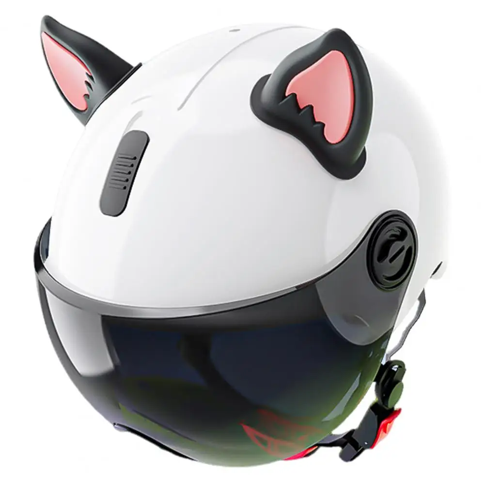 Helmet Ear Accessory Motorcycle Helmet Cat Ear Decorations for Scooter Bicycle Adhesive Motorbike for Skateboarding for Cycling