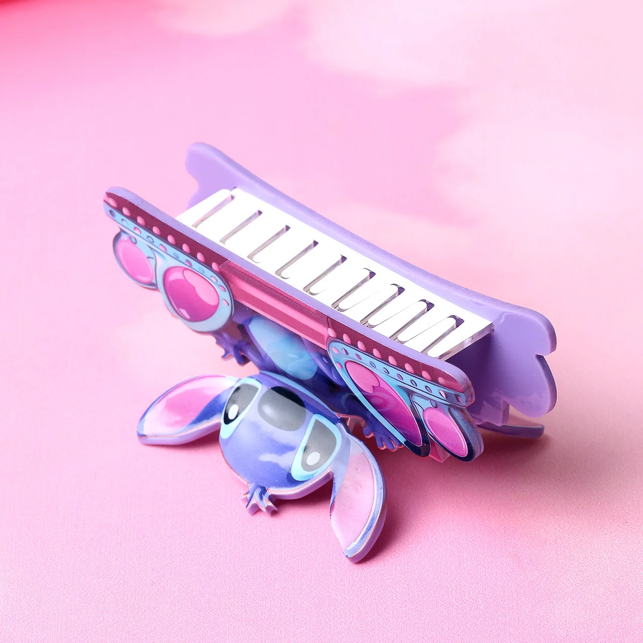 Когти для волос Disney Stitch 3D, забавные аксессуары для волос с героями мультфильмов, милые заколки для волос для девочек