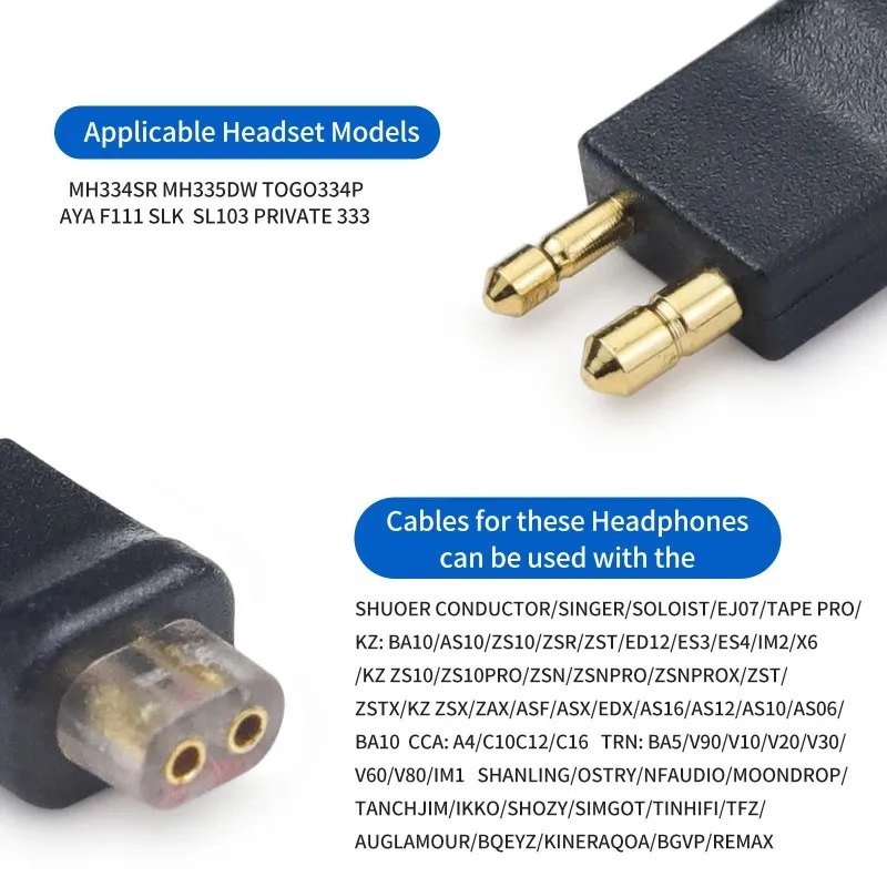 QDC FitEAR Adapter QDC to FitEAR MH334 MH335 Togo 334 Private 333 Monet 17 FitEAR Connector FitEAR to QDC