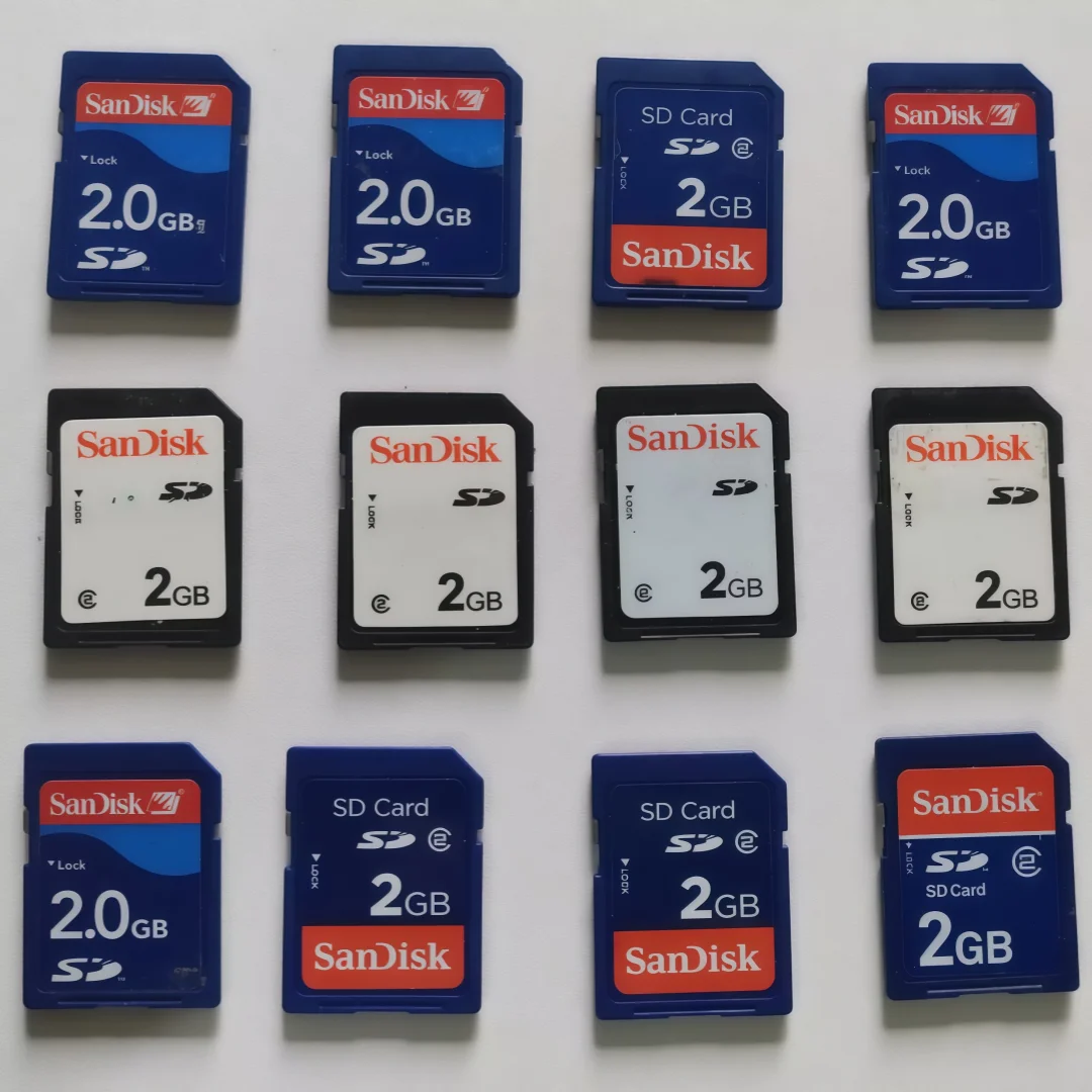 بطاقة ذاكرة Sandisk SD الأصلية سعة 2 جيجابايت للكاميرا كانون باناسونيك CCD بطاقة ذاكرة الكاميرا الرقمية طابعة ثلاثية الأبعاد باستخدام الحاسب الآلي #5