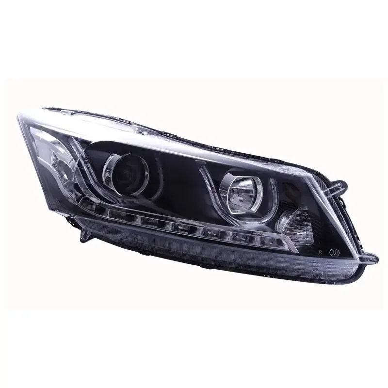 Car Styling For Honda Accord Headlights 2008-2013 Accord 8 LED Head Lamp DRL Bi Xenon LED Daytime Light Angle Eye Accessories