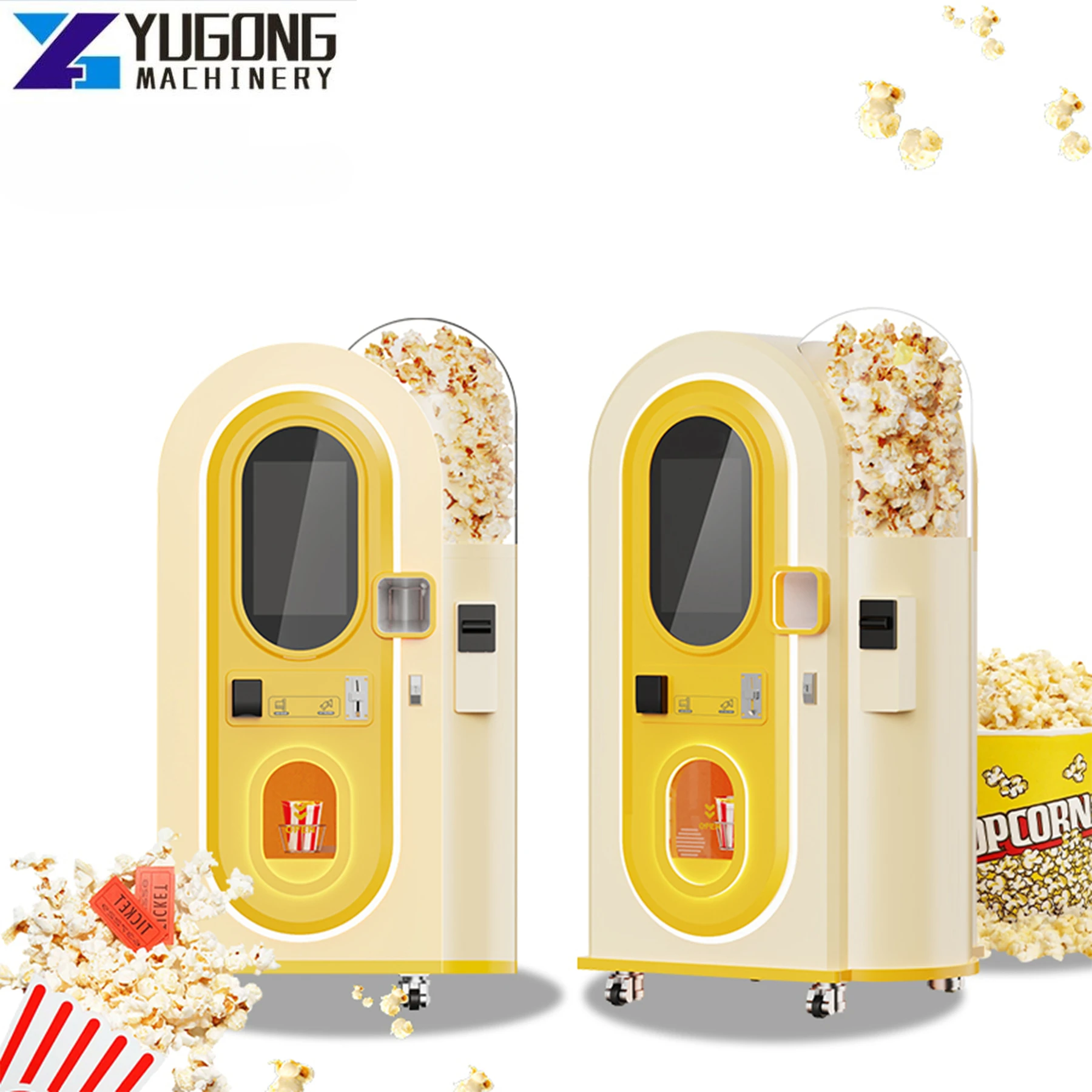 YG Customized Popcorn Vending Machine Snack Food Commercial Automatic Popcorn Vending Machine