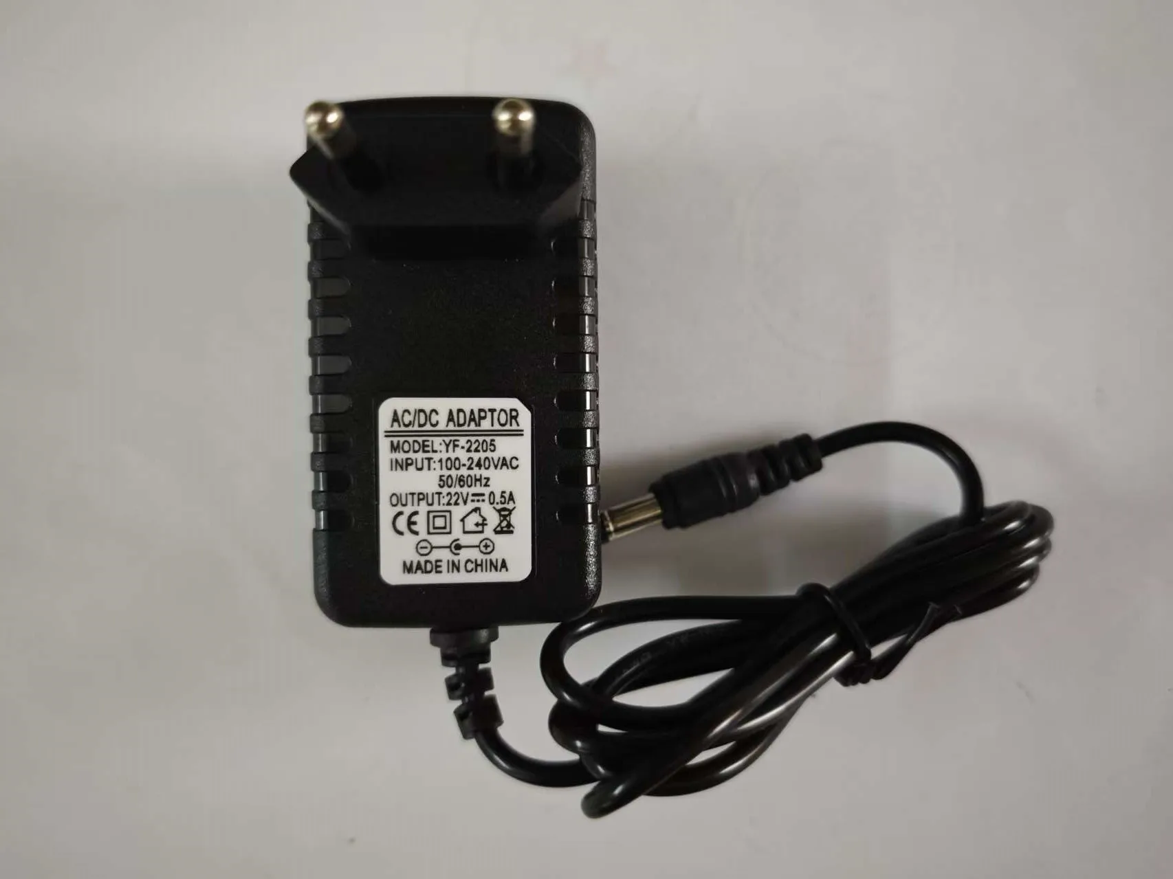 8PCS/LOT Replacement 22V 500mA Power Supply Adapter, AC/DC Inverter Charger for Routers, LED Lights