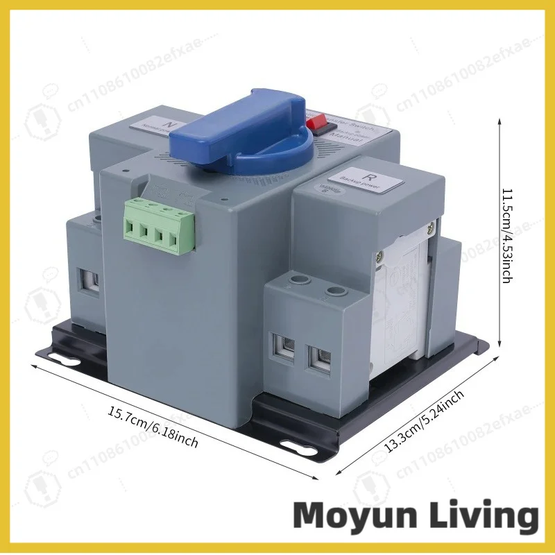 Double Power Automatic Change-over Switch Converters Blue Manual/Automatic Integration for House Electricity and Various Places