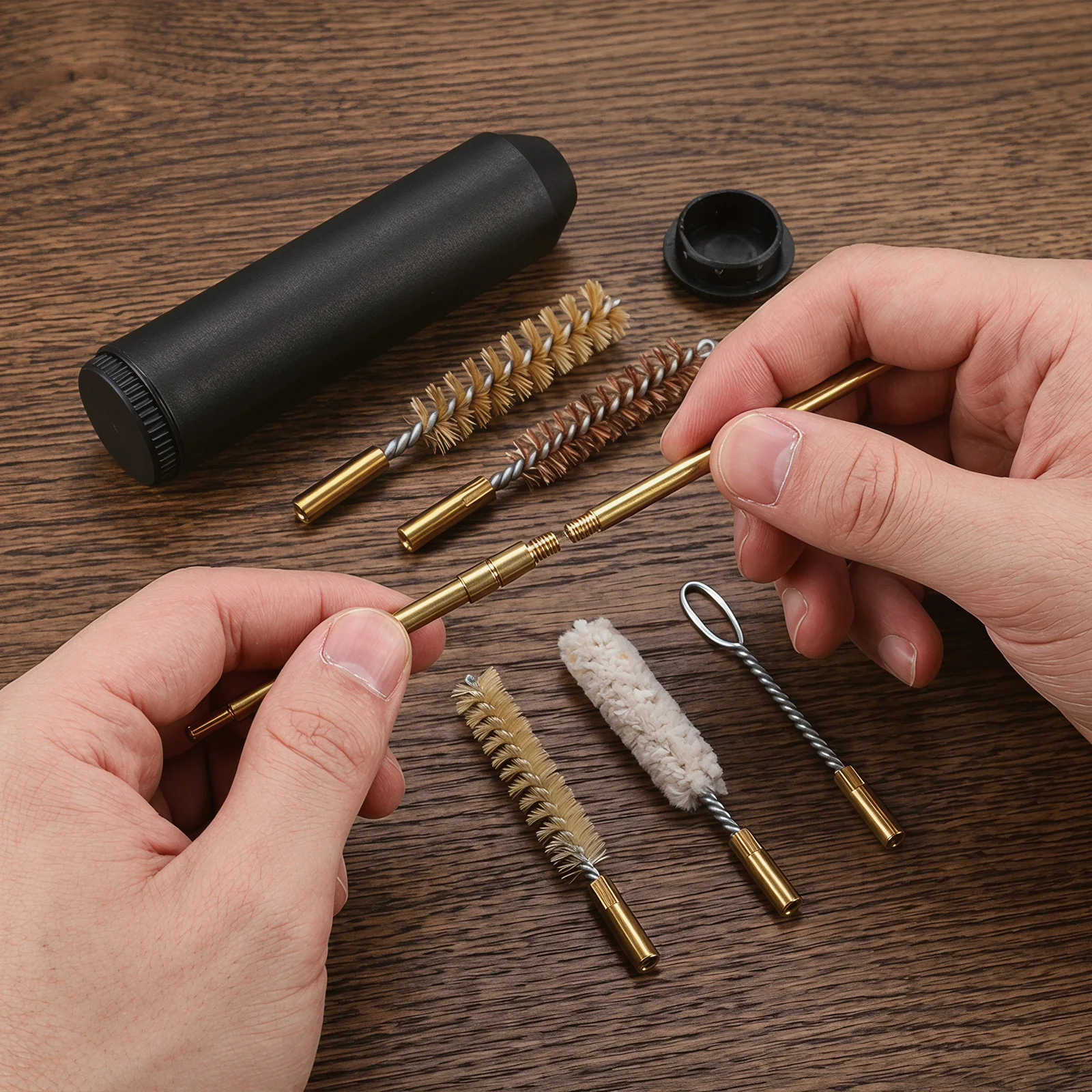 7 Pcs Cleaning Bar Brush Set w - Gun Cleaning Rod recension och pris