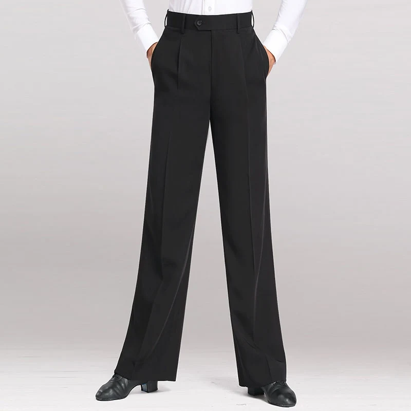 الذكور واسعة الساق اللاتينية الرقص السراويل قاعة الرقص الوطنية القياسية الرقص السراويل الجديدة الرجال السراويل التدريب الحديث السراويل السوداء DN21189