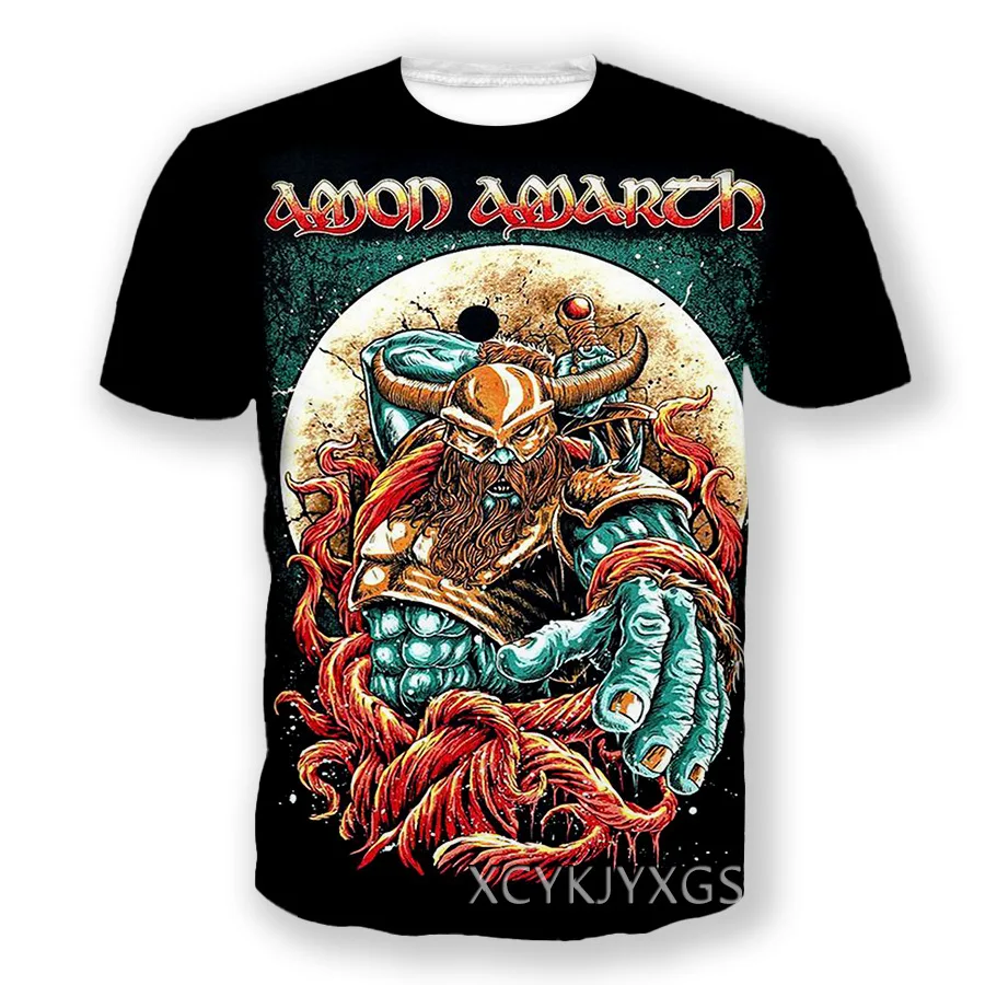 Swedish Death Metal Rock Band Amon Amarth 3D Printed Men Women T-shirts Summer New Hip Hop Street T shirt Fashion Men\'s Clothing