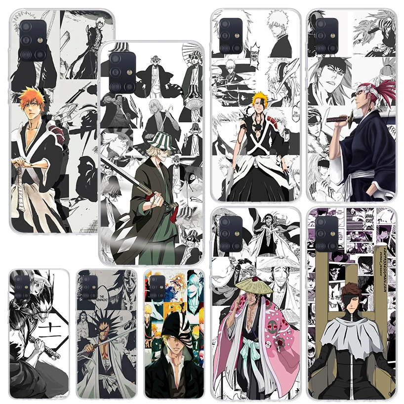 Ichigo Kenpachi Отбеливатель Аниме чехол для телефона Samsung A51 A41 A31 A21S A11 A01 A71 A50S A40 A30S A20E A10S A70 A6 A7 A8 A9 Plus Ba