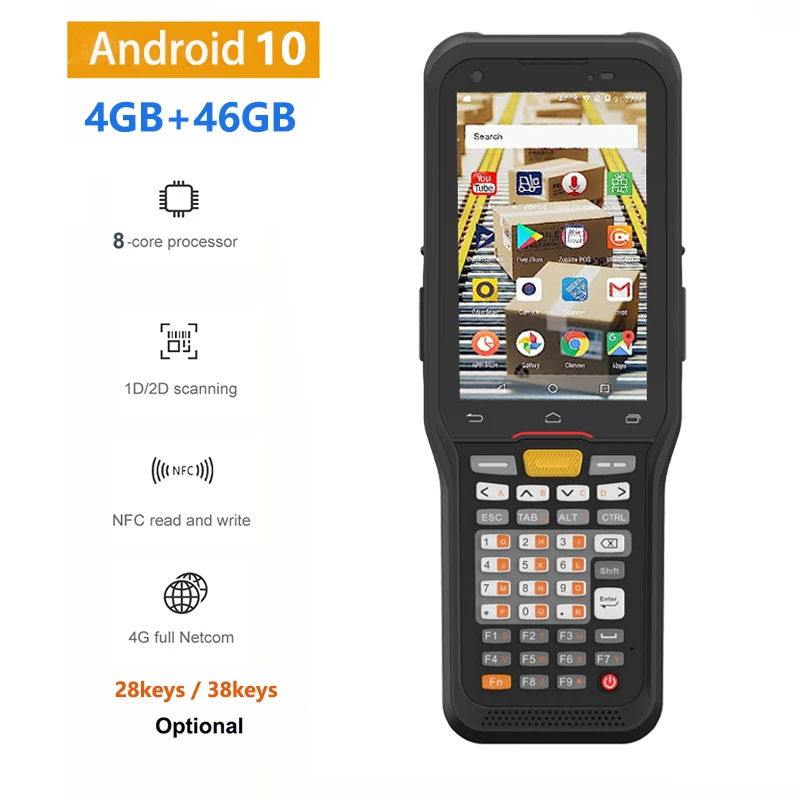 Rugged Android PDA Zebra 2D Barcode Long Range Scanning Logistics Warehousing Handheld Data Collector Terminal X41