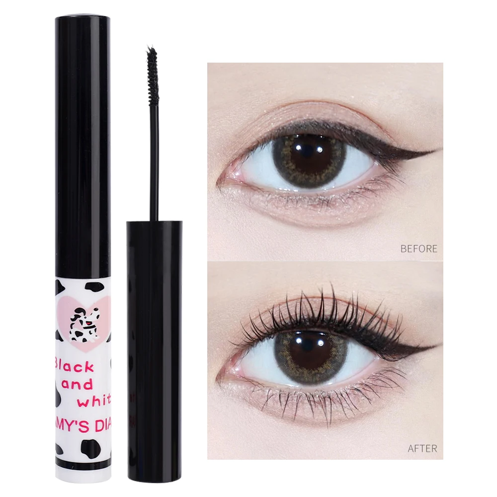 Mascara noir et brun imperméable, brosse ultra-fine à séchage rapide, allongement des cils, outils de maquillage d'extension, 256