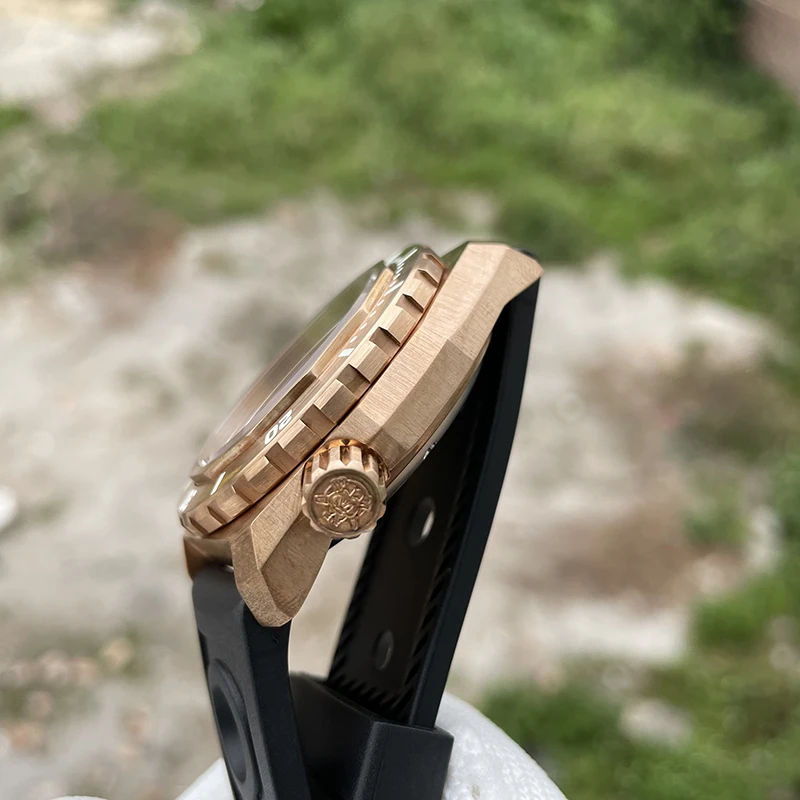 STEELDIVE Mens Diver Watches 41.5mm Military Automatic Watch Bronze Dive 1000M Mechanical Wristwatch C3 Luminous Sapphire NH35