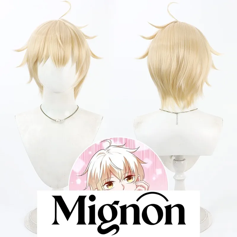 

The Villainess Reverses the Hourglass Mouse Mouse cosplay wig yellow spiky scalp Halloween gift