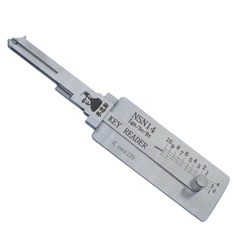 Lishi NSN14 sleutelkopieerapparaat slotenmaker gereedschap vlakfrees voor Tiida/Yida/Livina/Sylphy/Teana modellen