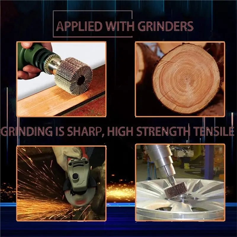 ABLK For Drill, Die Grinder Flap Wheel Sander 10 Pack Sanding Wheel Set 1/4 Inch Shank For Drill