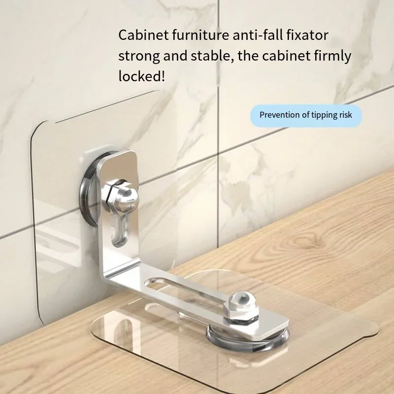

Child safety lock Cabinet fixing anti-toppling retainer non-Child safety punchable Furniture TV bookshelf Shoe cabinet wardrobe