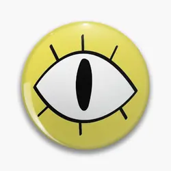 Bill Cipher  Soft Button Pin Creative Gift Decor Badge Lapel Pin Hat Collar Cute Cartoon Fashion Metal Clothes Brooch Jewelry