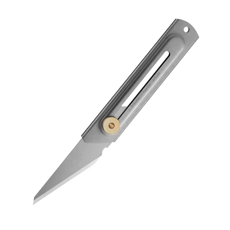 OLFA CK-2 Camp Steel Handle Less Handmade Knife, Heavy Gardening Knife, Stainless Steel Blade Plant Shears