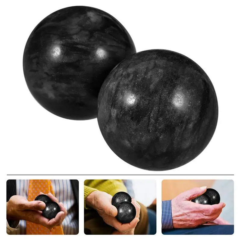 Massage Balls Jade Hand Chinese Health Baoding Meditation Exercise Hands Relief Relax Sets Zen Metal Boading